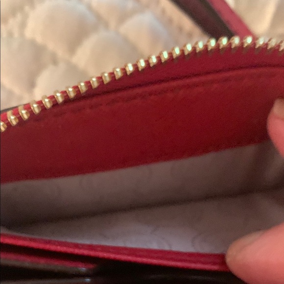 Michael Kors Red Wristlet Clutch wallet Structured Design - Picture 6 of 6